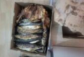 Poisson, huile de palme et attieké