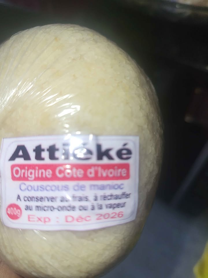 Poisson, huile de palme et attieké