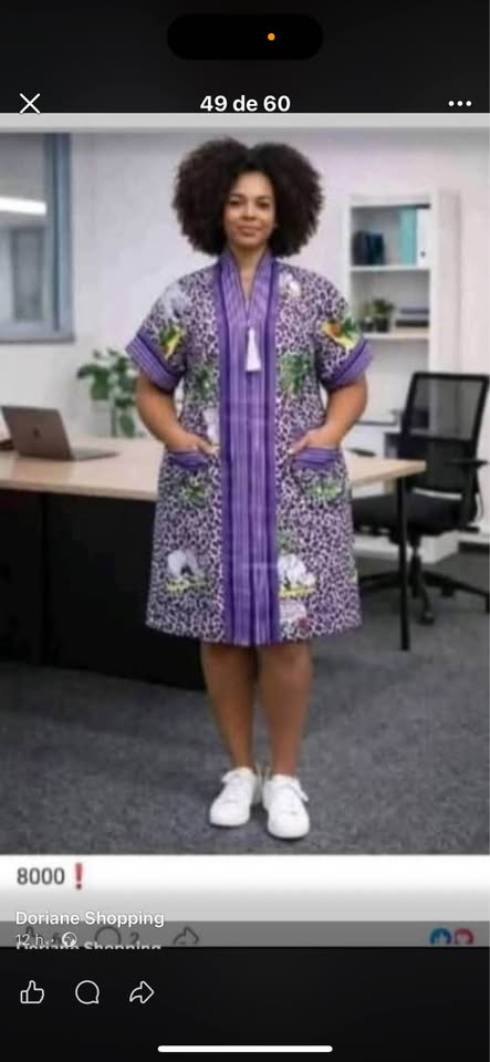 Robe afro décontractée