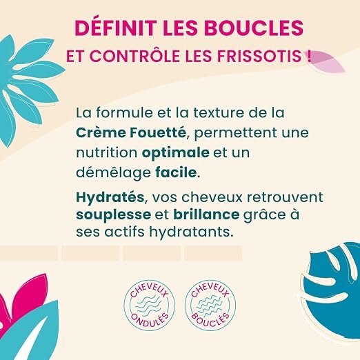 ACTIVILONG – Crème Fouettée Acticurl – Sans Rinçage – Cheveux Bouclés – Définit Les Boucles Et Nourrit – 98% D&rsquo;Ingrédients Naturels – Made In France – 300ml